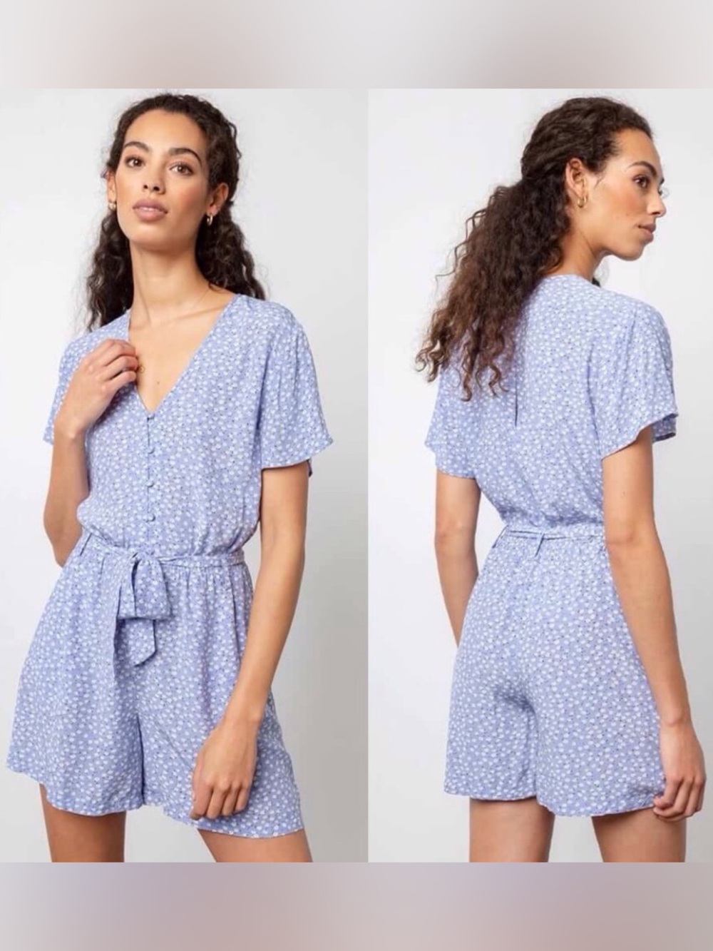 Rails Sophia Sky Blue Daisies Romper